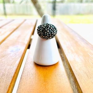 Retired James Avery Size 6 Margarita Flower Dome Ring So Pretty